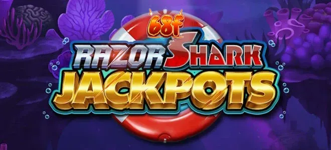 Cena subaquática vibrante com elementos temáticos do slot Razor Shark Jackpots